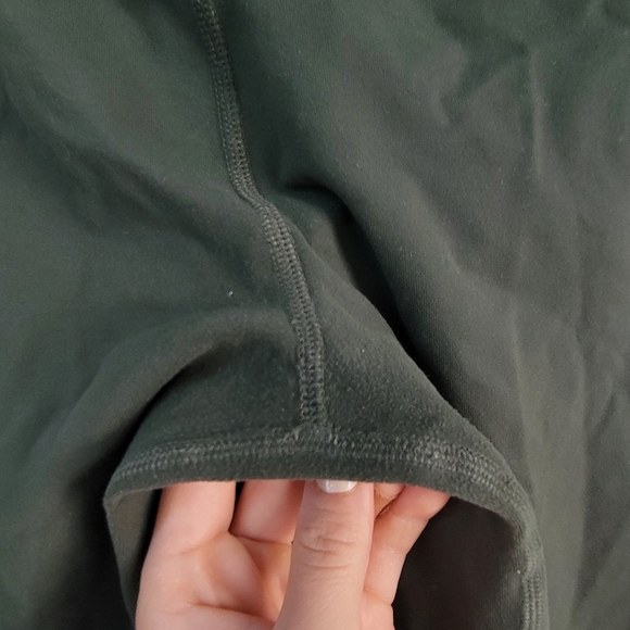 Alo Yoga Moto Legging Ribbed Green Women's Size Large Gym Athleisure Sporty - Picture 9 of 9